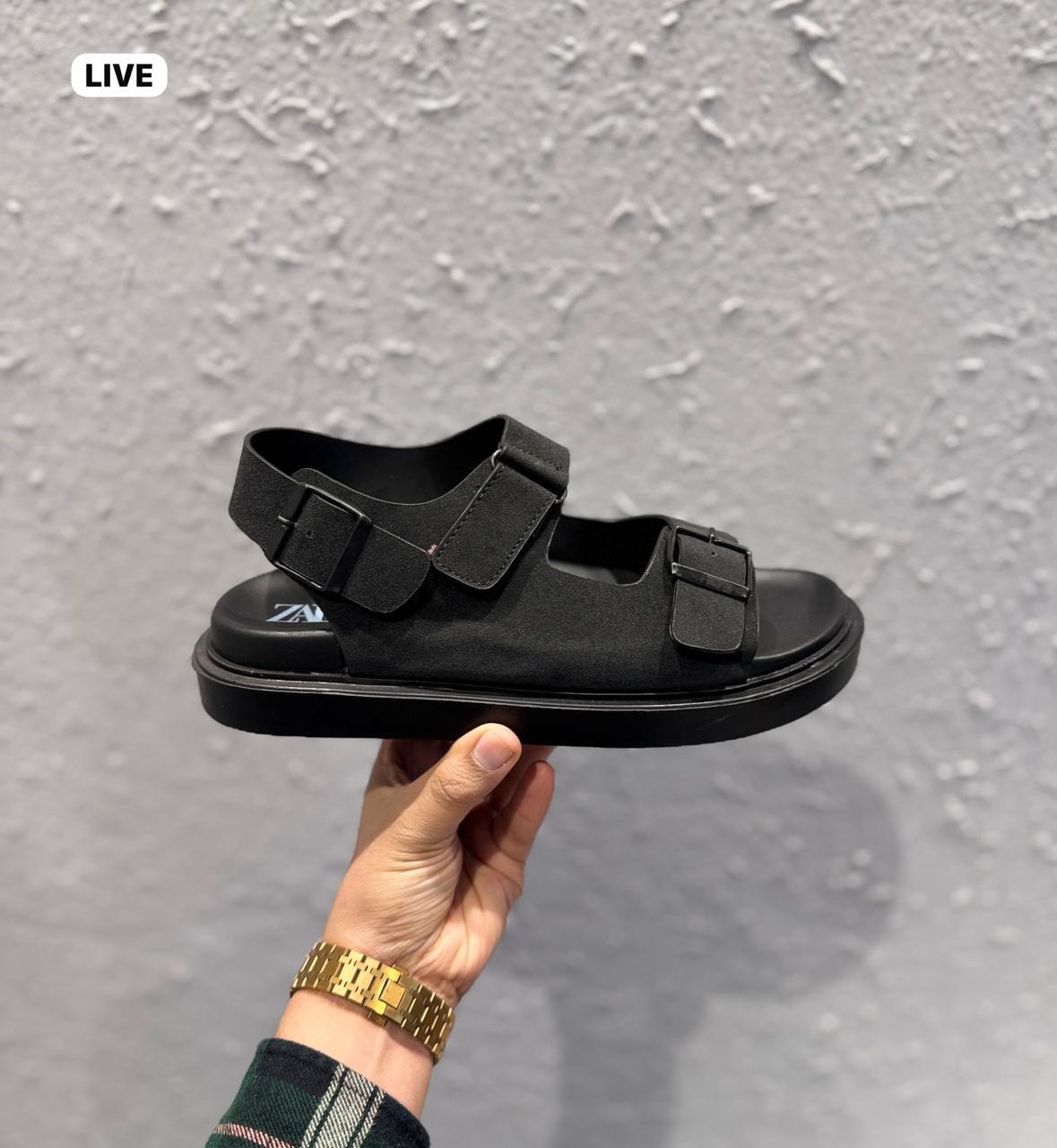 ZARA LEATHER SANDALS WITH COMFORT SOFT SOLE