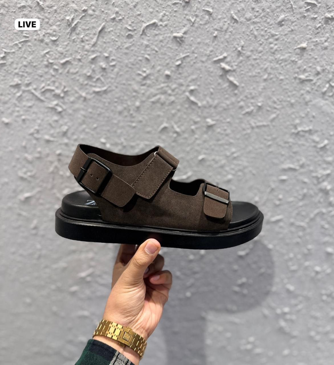 ZARA LEATHER SANDALS WITH COMFORT SOFT SOLE