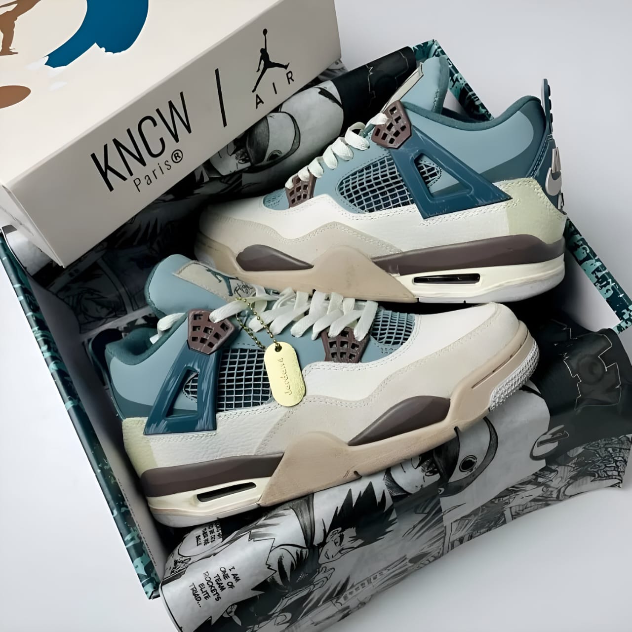 Nike Air Jordan Retro 4 Snorlax Custom